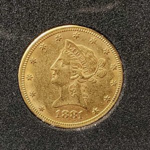1881 $10 Gold Liberty XF