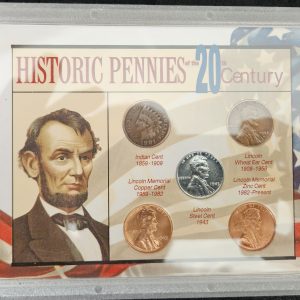 Historic Pennies of The 20th Century  Proof Set
