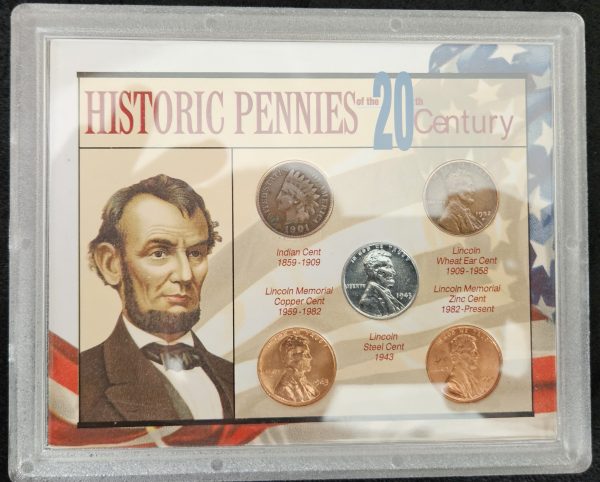 Historic Pennies of The 20th Century  Proof Set