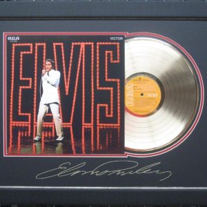 Elvis Presley Plate Signed Collectors Album