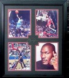 Michael Jordan Plate Signed Photo