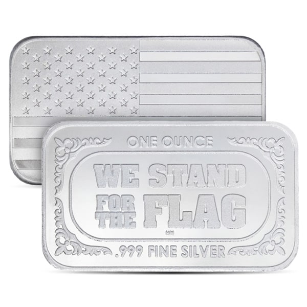 C2-FLAG SILVER BAR .999