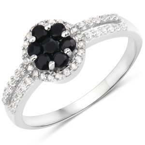 Blue Sapphire and White Topaz