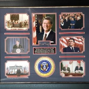 B15-Ronald Reagan - Plate Signed