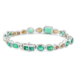 B18-EMERALD and DIAMOND Bracelet