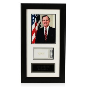 M1-George H. W. Bush Photo w/Signature