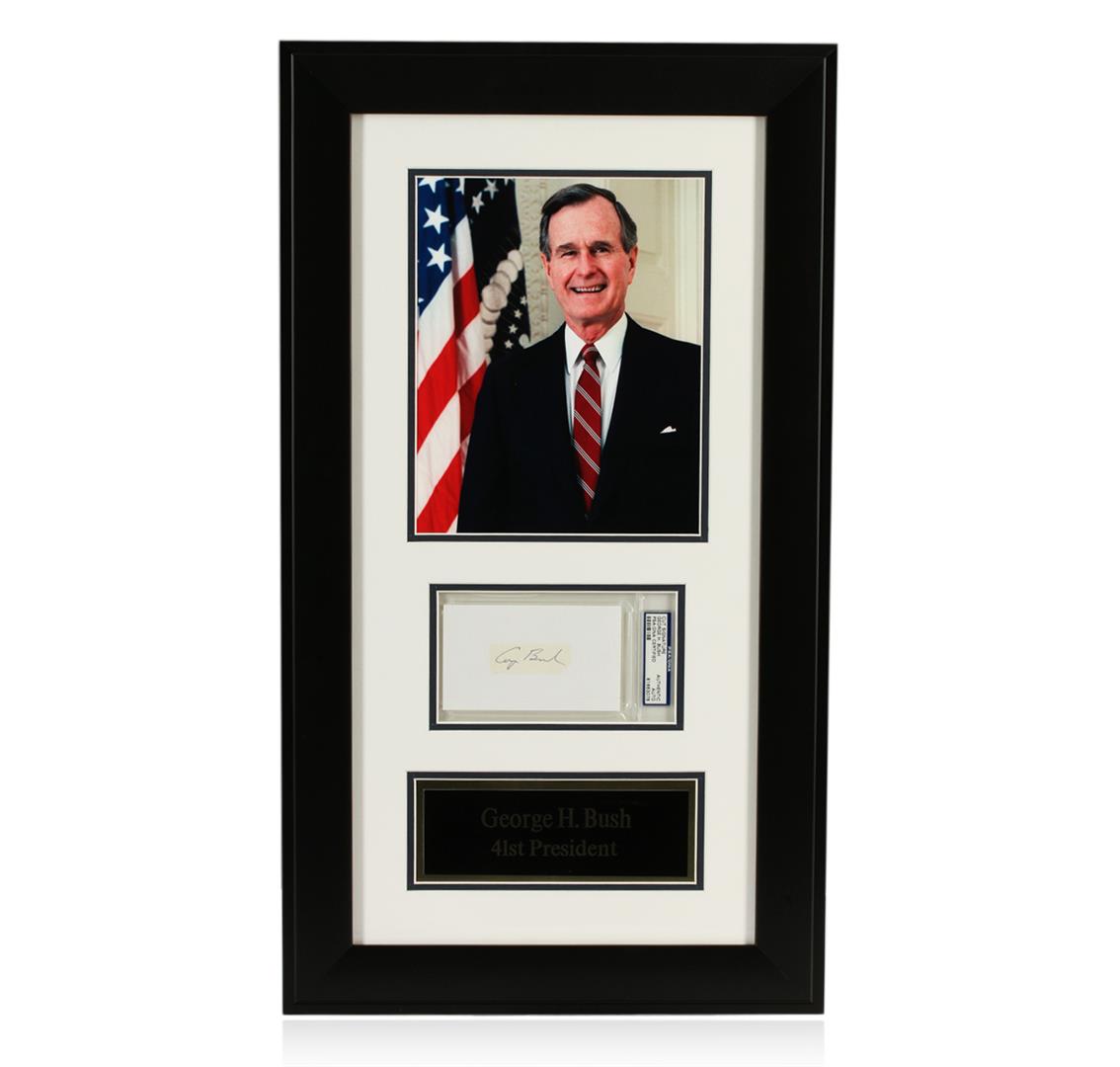 M1-George H. W. Bush Photo w/Signature