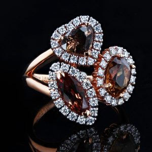 SAPPHIRE and DIAMOND Ring