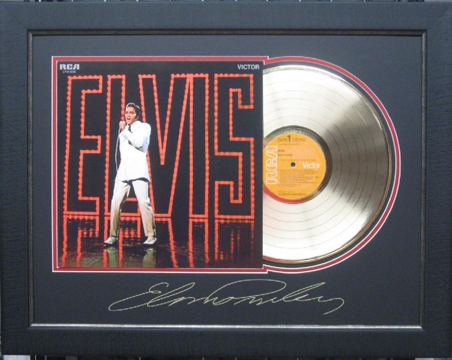 ELVIS PRESLEY FRAMED ALBUM