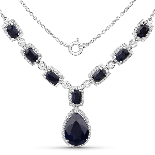 BLACK and WHITE DIAMOND Necklace